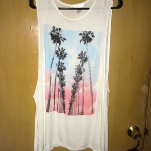 White Palm Tree shirt